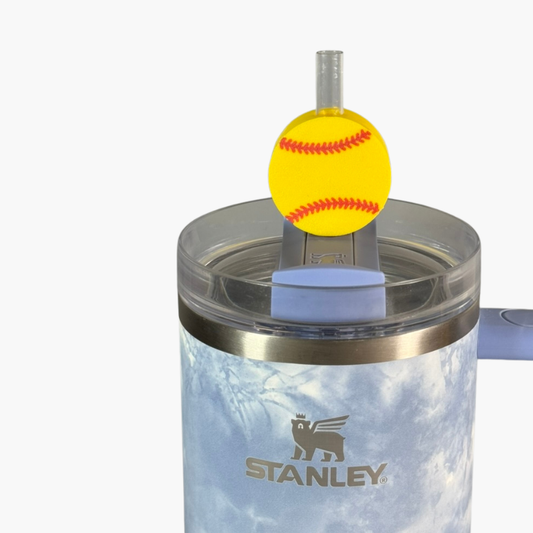 Straw Softball Charms Accesories