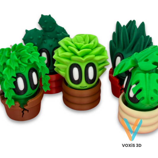 Mini Plant with Pot – Choose Your Style & Color – Desk Decor, Cute Collectible Gift, Fast Shipping!