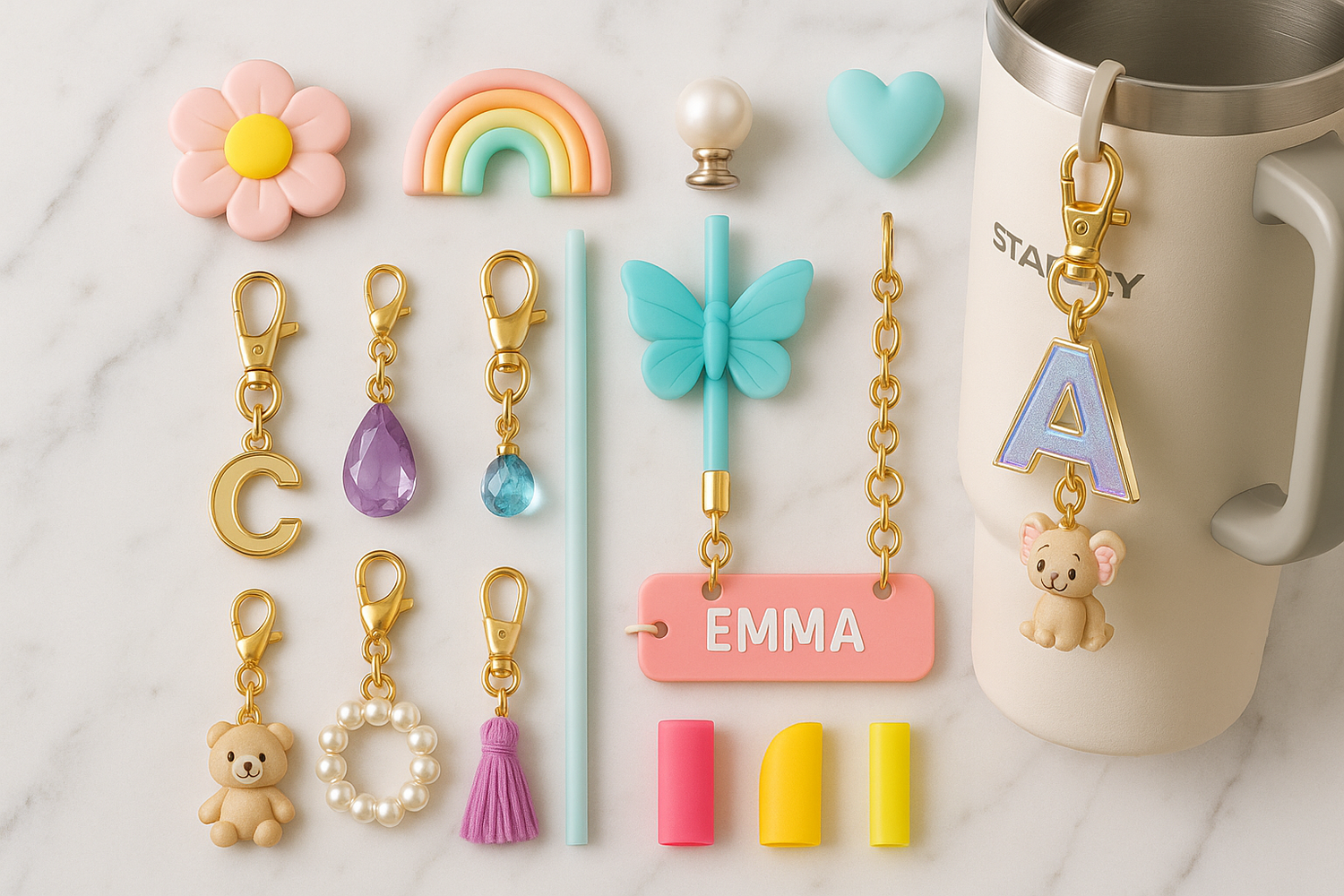 charms and top accesories for stanley 