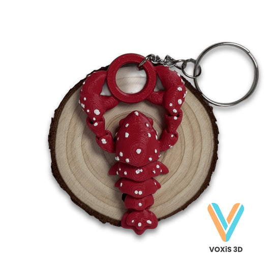 Crab Keychain | Beach Lover Gift | Unique Handmade Accessory