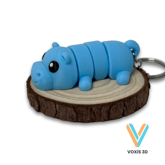 Hippo Keychain | Eco-Friendly & Cute Animal Accessory