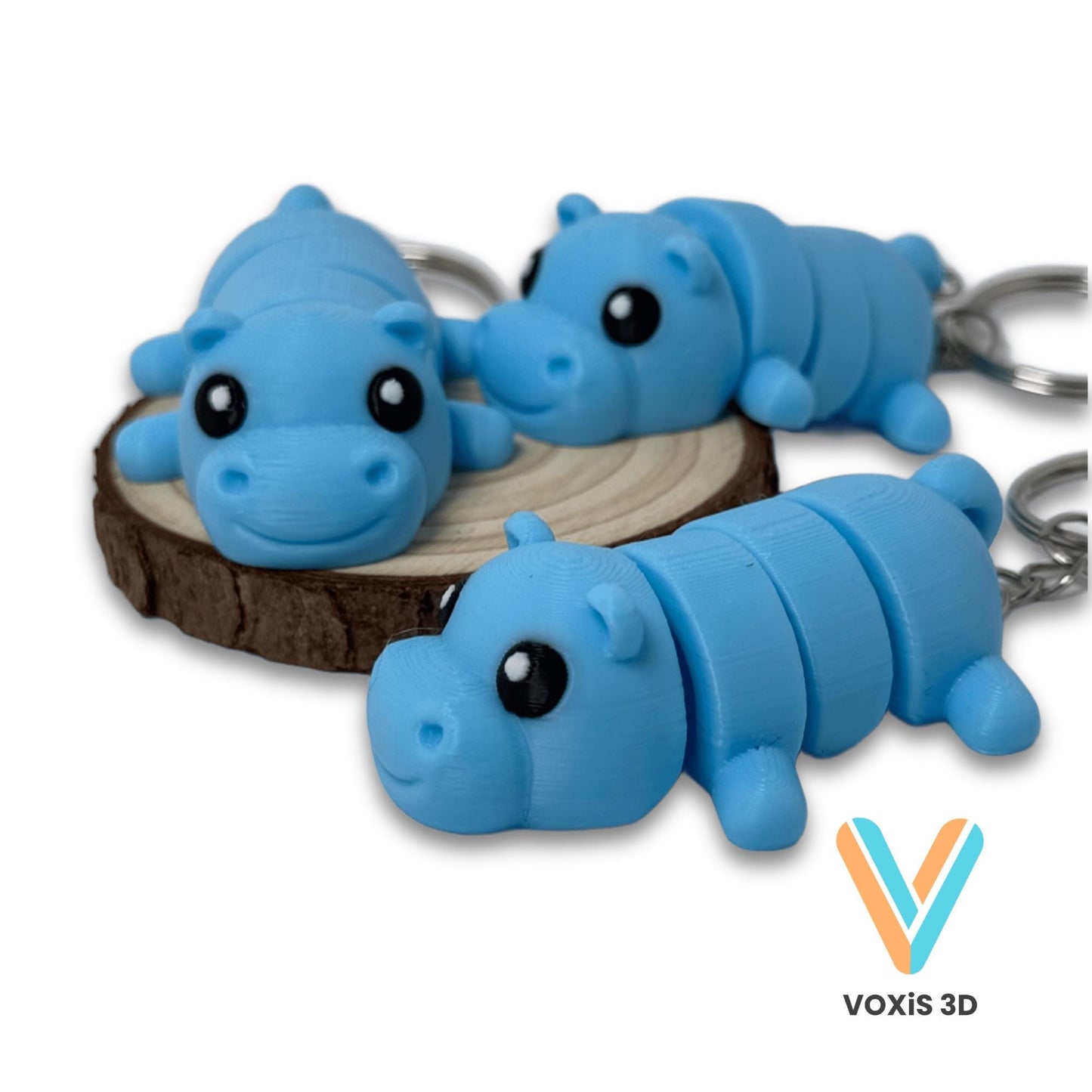Hippo Keychain | Eco-Friendly & Cute Animal Accessory