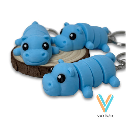Hippo Keychain | Eco-Friendly & Cute Animal Accessory