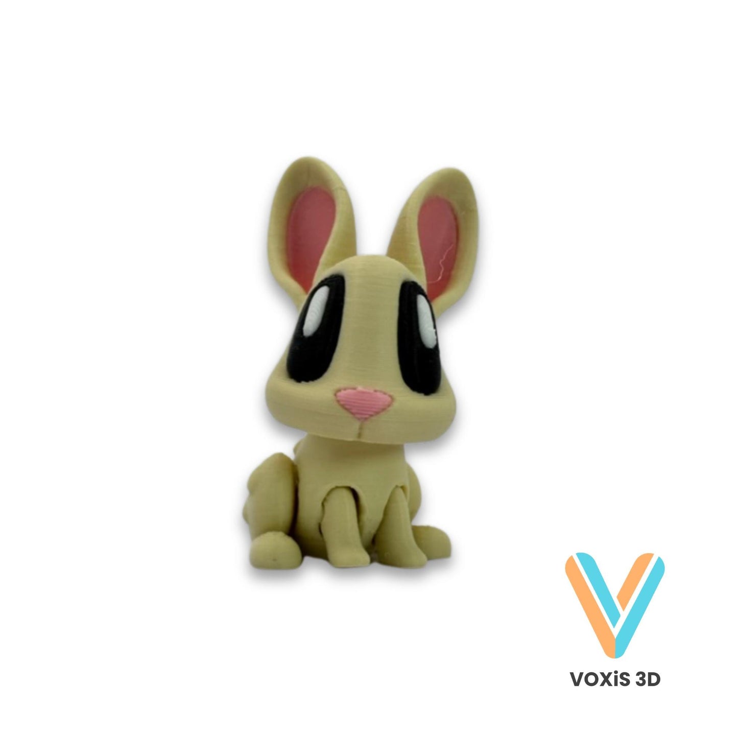 Easter Bunny Decorations – 3D Printed Brown & Beige Rabbits – Small or Large Sizes – Optional Easter Egg – Blob Lab Authorized Seller