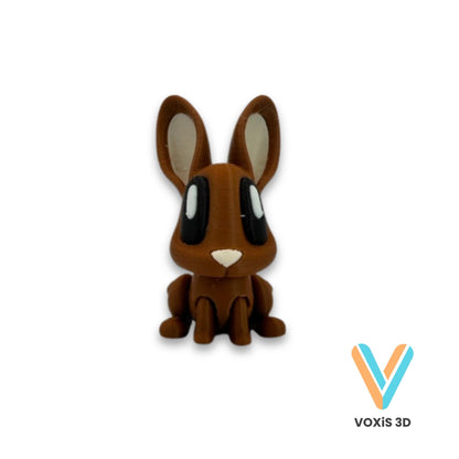 Easter Bunny Decorations – 3D Printed Brown & Beige Rabbits – Small or Large Sizes – Optional Easter Egg – Blob Lab Authorized Seller