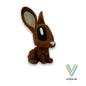Easter Bunny Decorations – 3D Printed Brown & Beige Rabbits – Small or Large Sizes – Optional Easter Egg – Blob Lab Authorized Seller