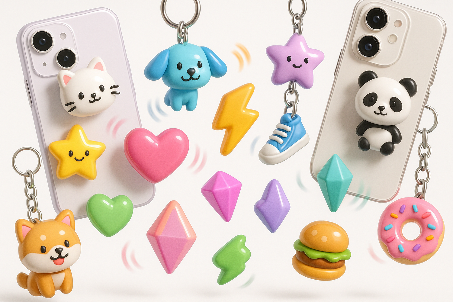 phone accesories charms 3d wiggles